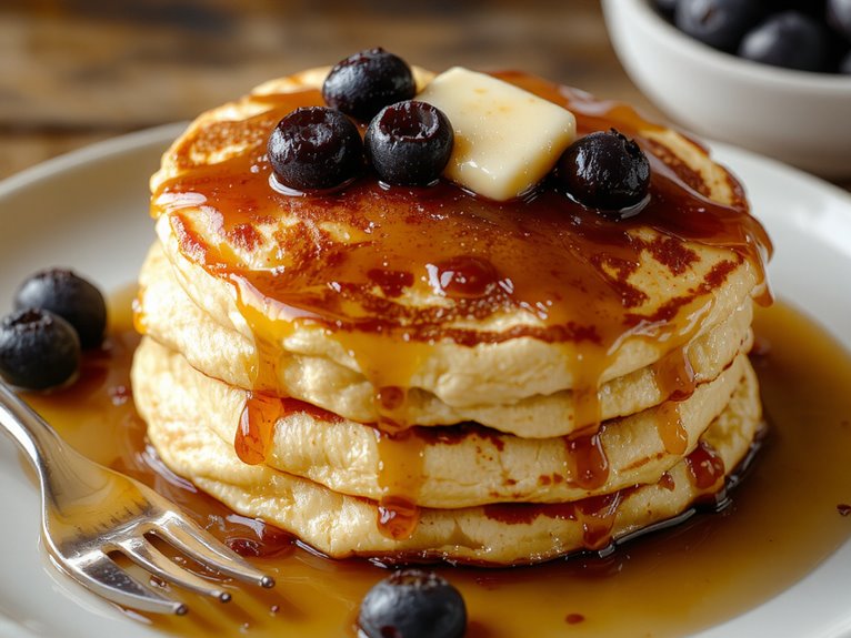 tangy fluffy breakfast pancakes