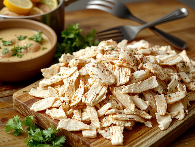tender shredded chicken recipe