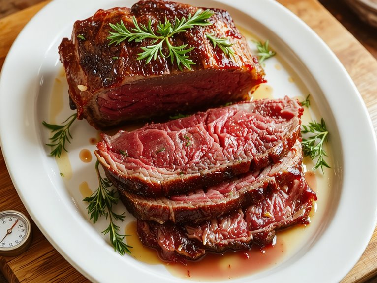 tender slow roasted beef