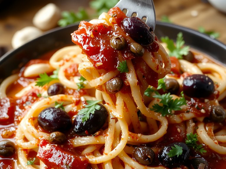 bold italian pasta dish