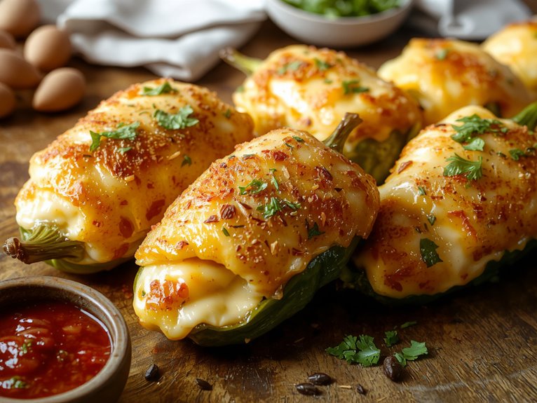 cheese stuffed roasted peppers