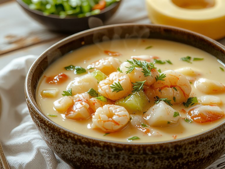 creamy seafood soup recipe