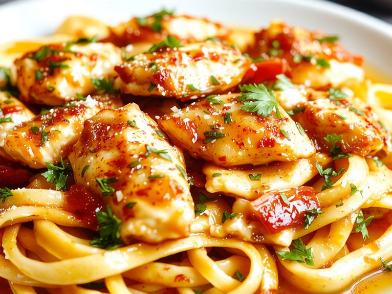 creamy spicy chicken pasta