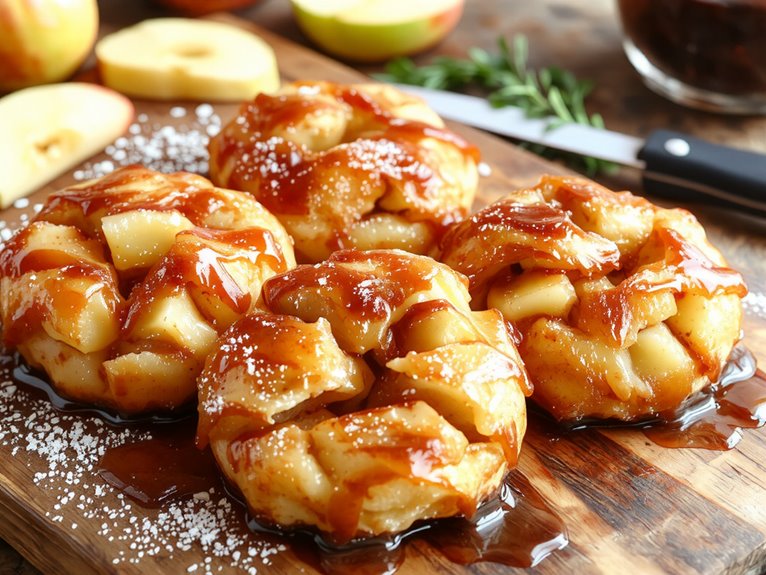 crispy golden apple fritters