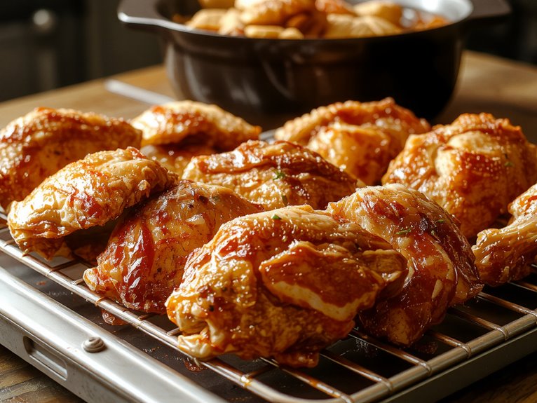 crispy juicy homemade chicken