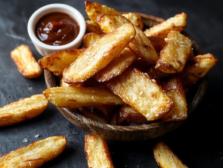 double fried crispy fries