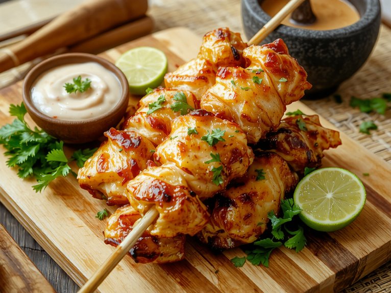 flavorful grilled chicken skewers