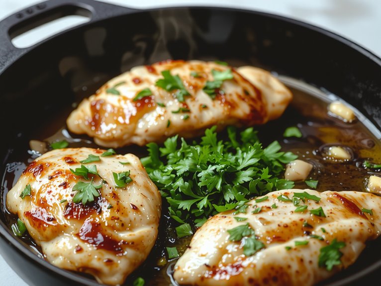 garlicky tender chicken delight