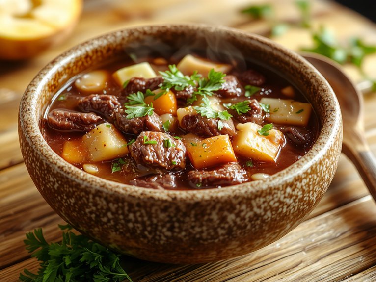 hearty beef barley soup