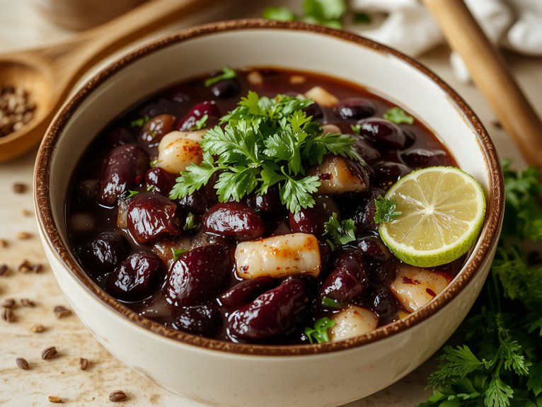 hearty black beans rice