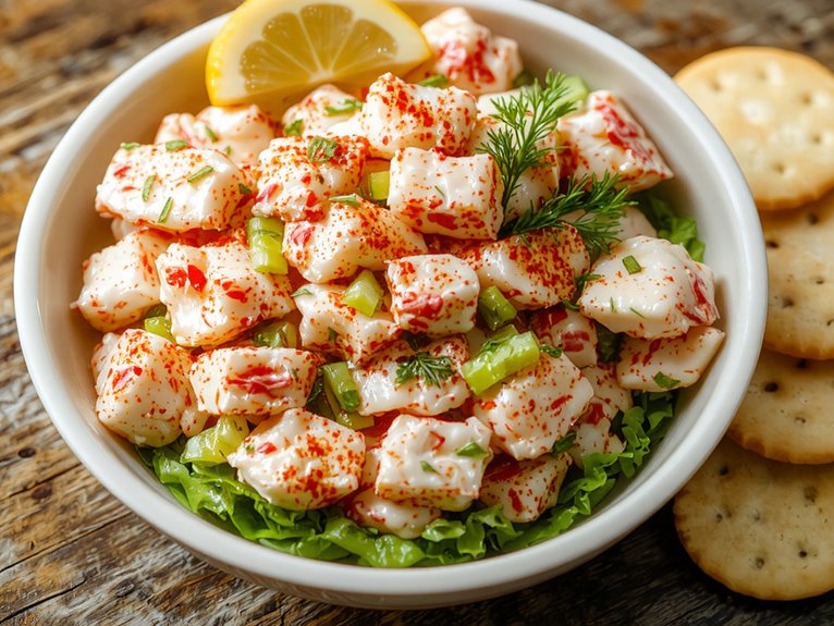 light quick crab salad
