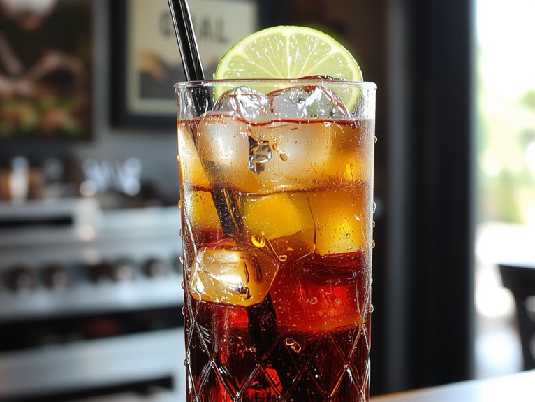 refreshing ginger rum cocktail