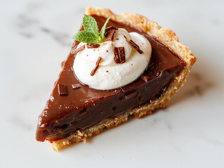 rich velvety chocolate pie