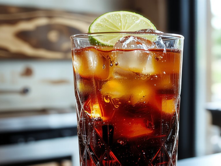 rum ginger lime cocktail