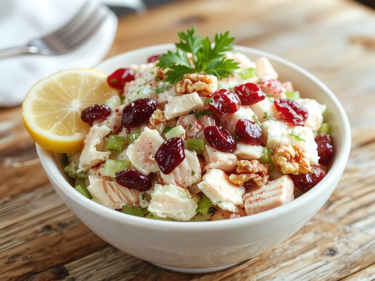 savory turkey salad dish