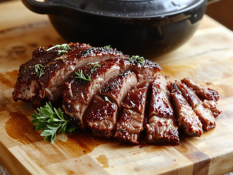 slow cooked savory beef brisket