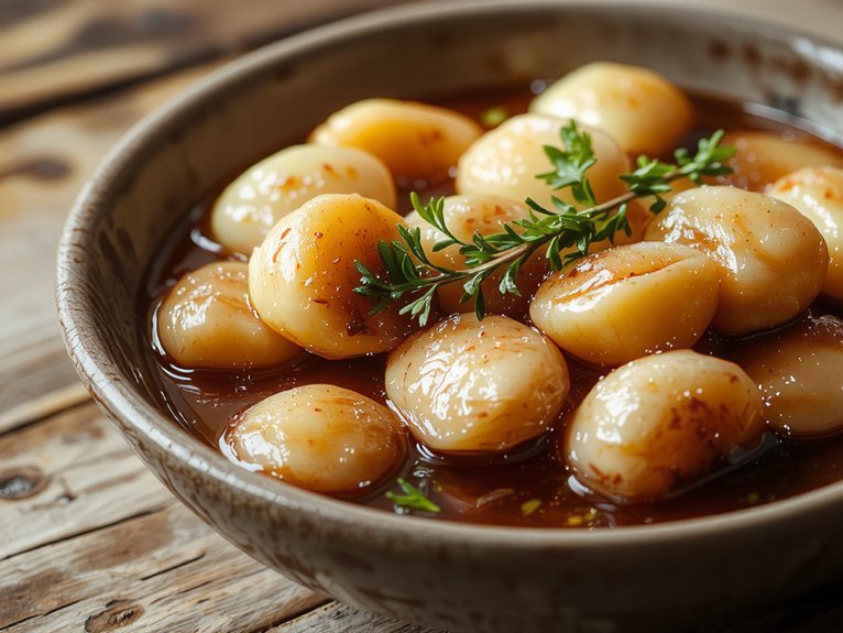 soft slow cooked garlic