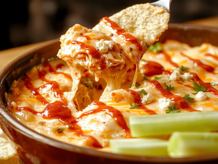 spicy cheesy buffalo dip