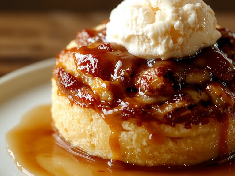 stale bread custardy dessert