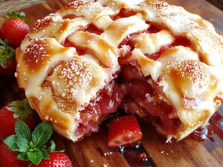 strawberry rhubarb pie