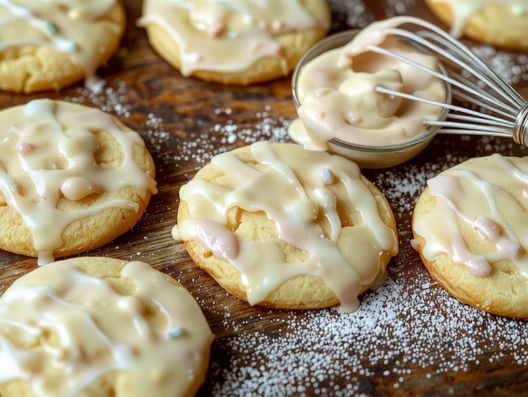 sweet glossy cookie topping