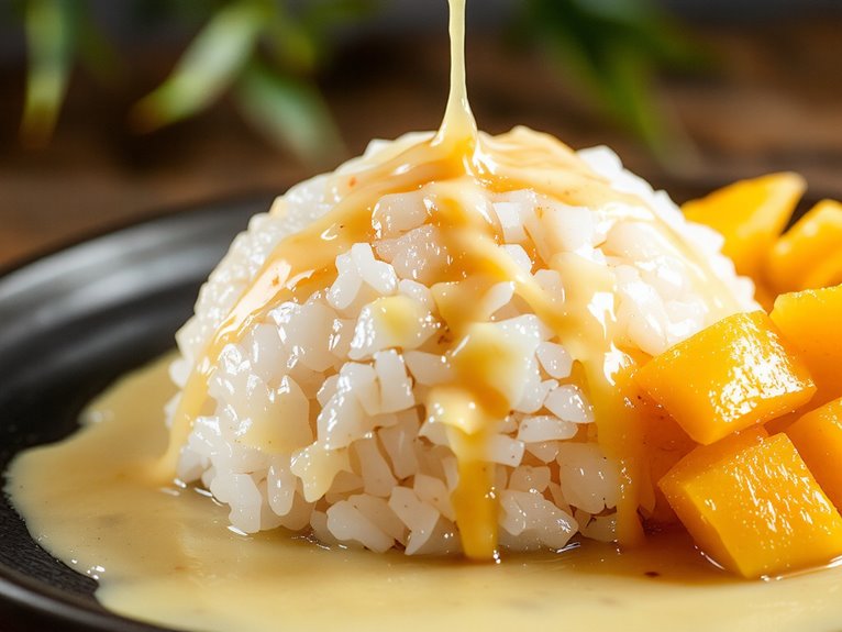sweet sticky mango rice