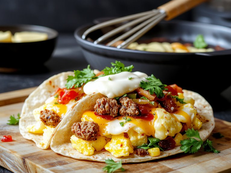 tasty morning taco delight