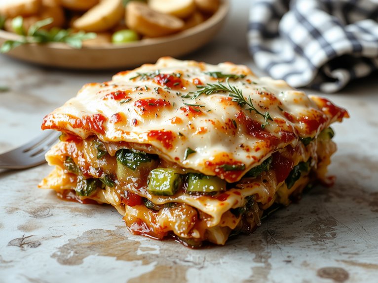 vegan lasagna layered deliciousness